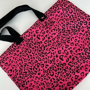 Pink Victoria’s Secret hot pink leopard tote Y2K retro